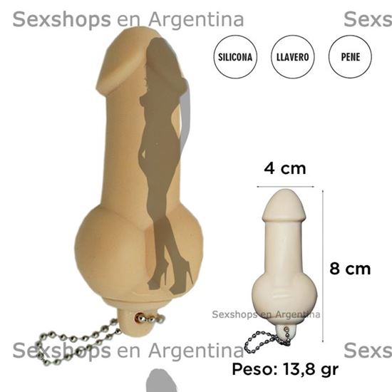 Dildo estirable con cadena
